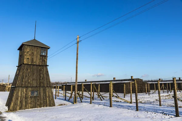 Campo de concentração de Majdanek em Lublin, Polônia — Fotografia de Stock