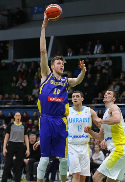 FIBA προκριματικά Κυπέλλου 2019: Ουκρανία v Σουηδία — Φωτογραφία Αρχείου