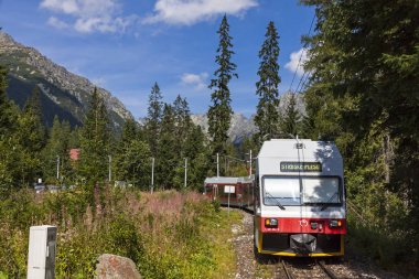 Tatra elektrik Demiryolları tren yüksek Tatras, Slovakya