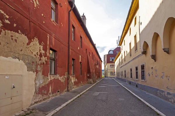 På gatorna i Levoča city, Slovakien — Stockfoto