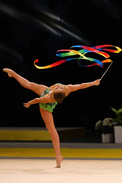 De Grand Prix van de ritmische gymnastiek in Kiev, Oekraïne — Stockfoto