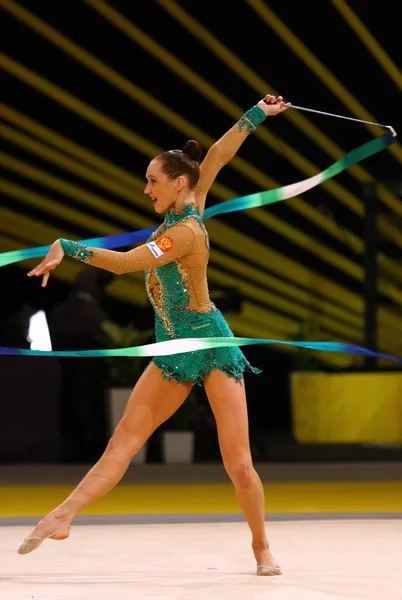 De Grand Prix van de ritmische gymnastiek in Kiev, Oekraïne — Stockfoto