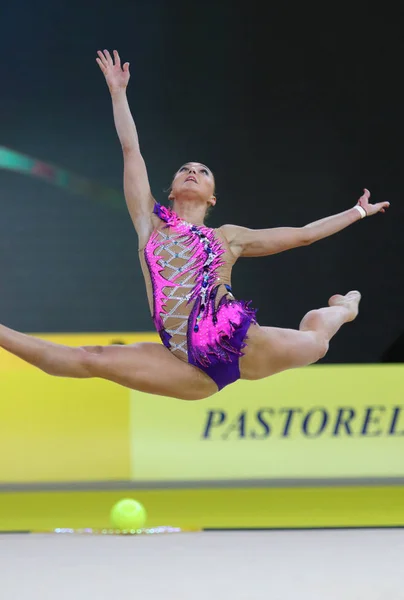 Rytmická gymnastika Grand Prix "Deriugina Cup" v Kyjevě, Ukrajina — Stock fotografie