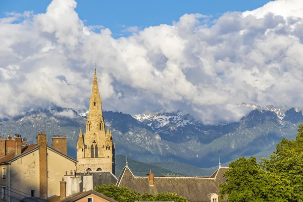 Collegiate Church of Saint-Andre in Grenoble, France — Stock Photo, Image