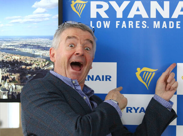 Пресс-конференция Ryanair в аэропорту Киев-Борисполь, Украина
