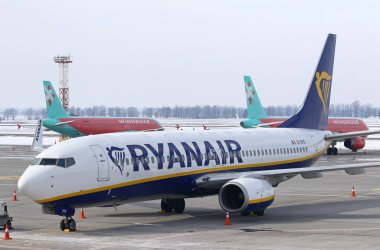Ryanair Kiev-Boryspil Havalimanı, Ukrayna basın toplantısında