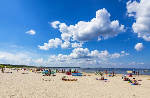 Playa del mar Báltico en Swinoujscie, Polonia — Foto de Stock