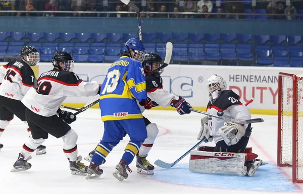 2018 eishockey u18 weltmeisterschaft div 1, kiw, ukraine — Stockfoto