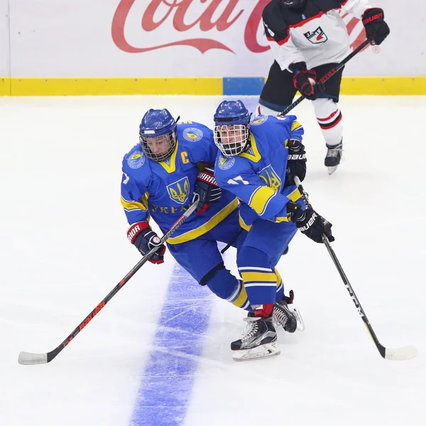 2018 Campeonato Mundial de Hóquei no Gelo Sub-18 Div 1, Kiev, Ucrânia — Fotografia de Stock