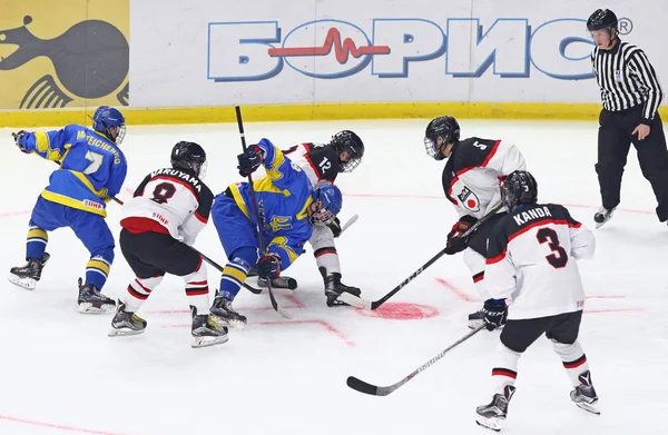 Чемпионат мира по хоккею с шайбой U18 Div 1, Киев, Украина — стоковое фото