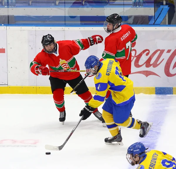 2018 χόκεϊ επί πάγου U18 παγκόσμιο πρωτάθλημα Div 1, Κίεβο, Ουκρανία — Φωτογραφία Αρχείου