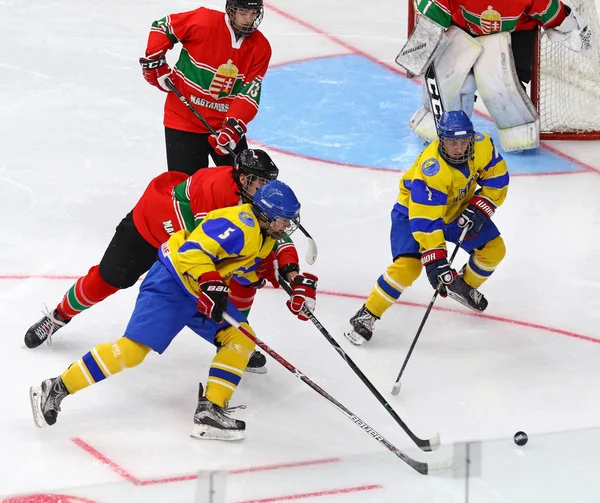 2018 eishockey u18 weltmeisterschaft div 1, kiw, ukraine — Stockfoto