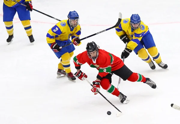 2018 eishockey u18 weltmeisterschaft div 1, kiw, ukraine — Stockfoto