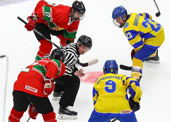 2018 хокею u-18 світового чемпіонату Div 1, Київ, Україна — стокове фото