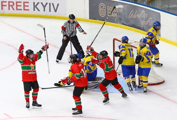 2018 Campeonato Mundial de Hóquei no Gelo Sub-18 Div 1, Kiev, Ucrânia — Fotografia de Stock