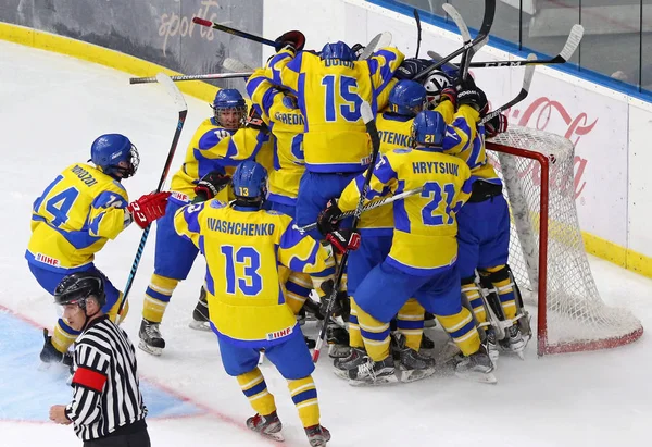 2018 Hockey su ghiaccio U18 World Championship Div 1, Kiev, Ucraina — Foto Stock