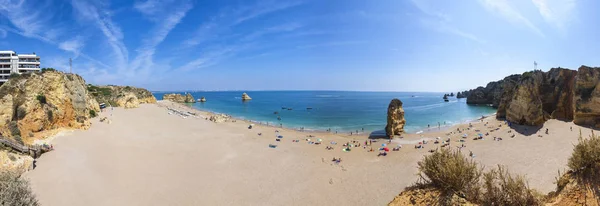 Playa Praia Doña Ana en Lagos, Algarve, Portugal —  Fotos de Stock