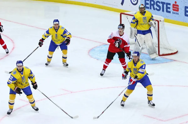 Χόκεϊ επί πάγου 2017 παγκόσμιο πρωτάθλημα Div 1 στο Κίεβο, Ουκρανία — Φωτογραφία Αρχείου