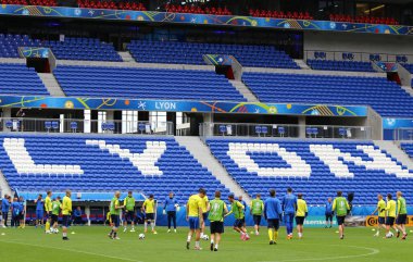 UEFA Euro 2016: Ukrayna maç öncesi eğitim Lyon