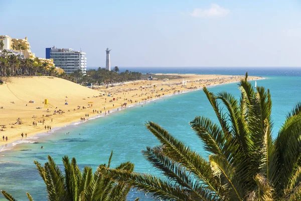 Playa Morro Jable, Isla de Fuerteventura, Islas Canarias, España — Foto de Stock