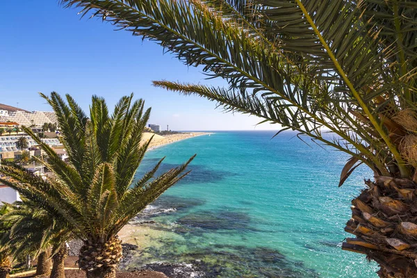 Spiaggia di Morro Jable, Isola di Fuerteventura, Isole Canarie, Spagna — Foto Stock