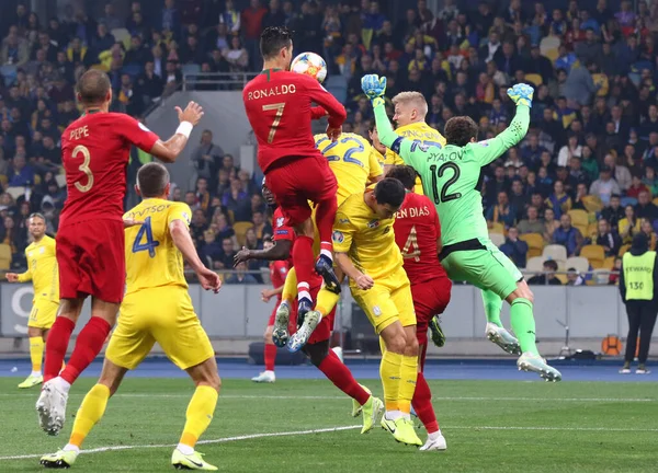 UEFA EURO 2020 Ronda Qualificatória: Ucrânia - Portugal — Fotografia de Stock