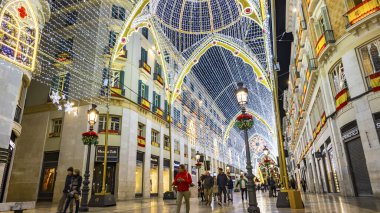 Calle Marques de Larios Caddesi Malaga, İspanya
