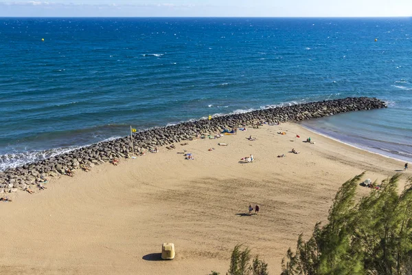 Plaża Maspalomas, wyspa Gran Canaria, Wyspy Kanaryjskie, Hiszpania — Zdjęcie stockowe