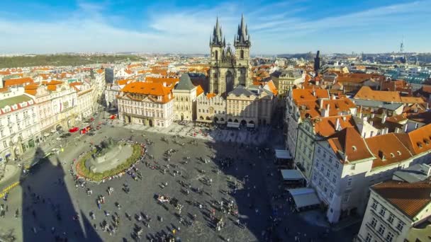 Rynek Starego Miasta (Staromestske namesti) w Pradze, Czechy — Wideo stockowe