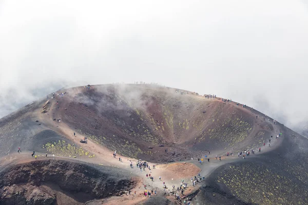 Crater Silvestri Inferiori (1886m) on Mount Etna, Sicily, Italy — Stock Photo, Image