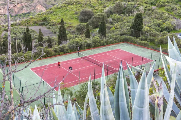 Pistas de tenis en Las Palmas de Gran Canaria, España — Foto de Stock