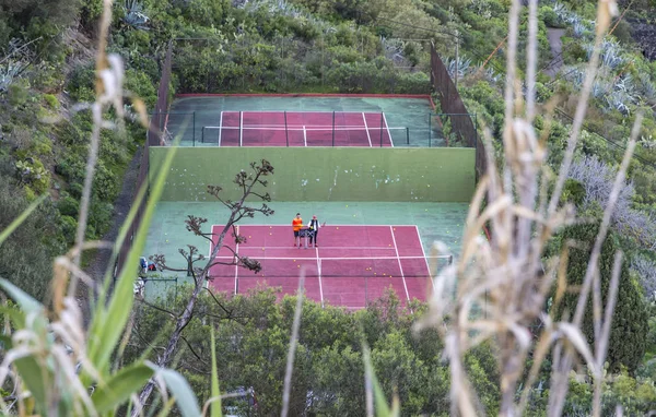 Tennisbanor i Las Palmas de Gran Canaria, Spanien — Stockfoto