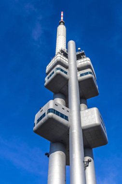 Çek Cumhuriyeti Prag 'daki Zizkov Televizyon Kulesi