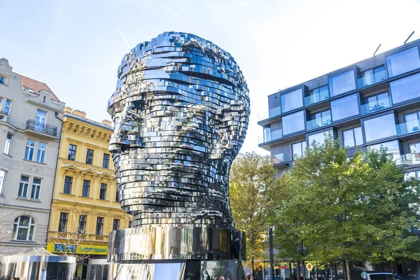 チェコ・プラハのフランツ・カフカの頭部 — ストック写真