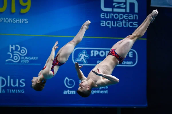 Wassersprung-Europameisterschaft 2019 in Kyiv, Ukraine — Stockfoto