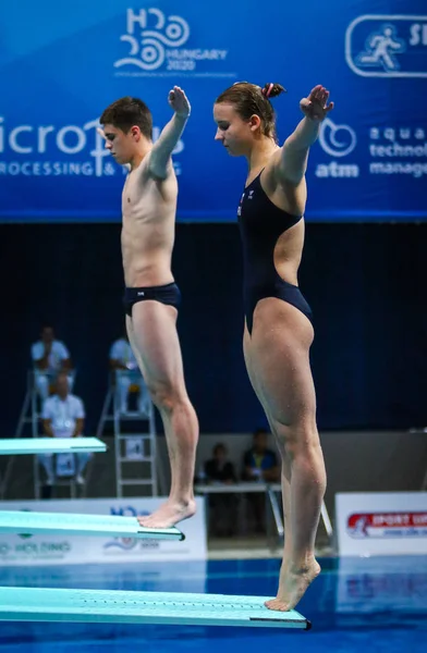 2019 우크라이나 키예프 에서 열린 유럽 다이빙 선수권 대회 — 스톡 사진