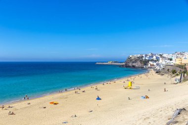 Morro Jable plajı, Fuerteventura adası, Kanarya Adaları, İspanya