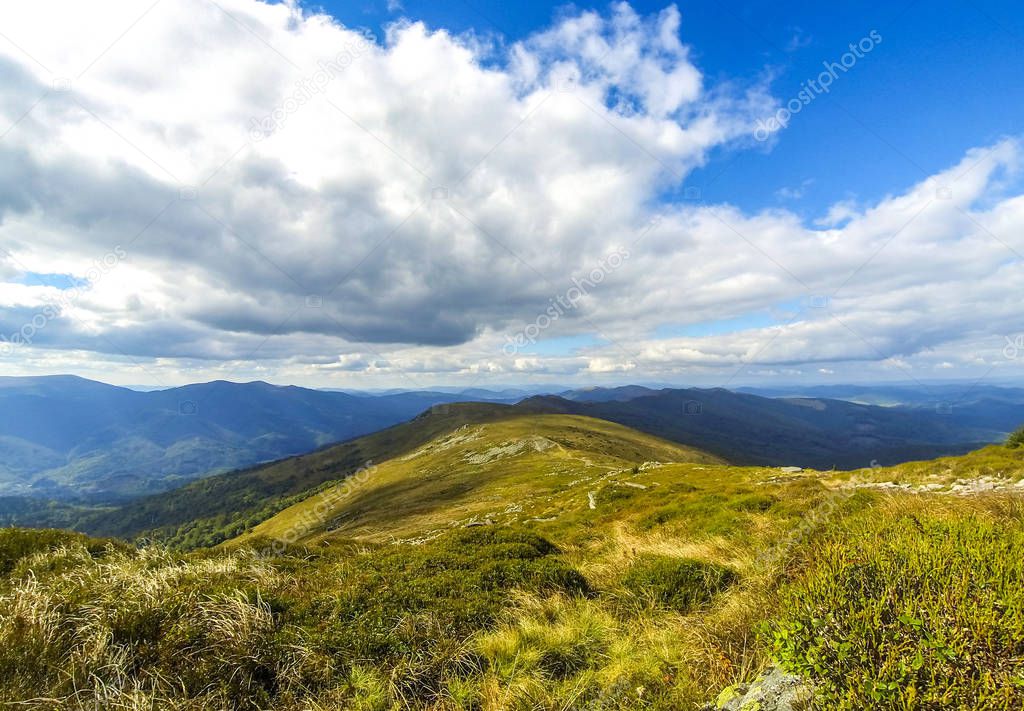 Picturesque Carpathian mountains landscape