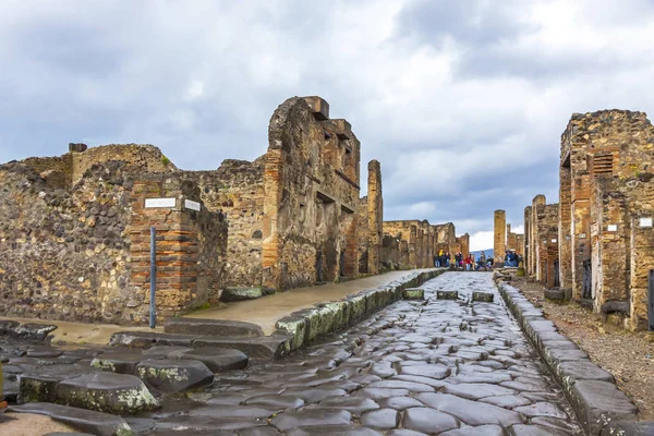 Starożytnego rzymskiego miasta Pompeje, Włochy — Zdjęcie stockowe