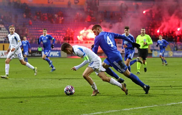 Kyiv Ukraine February 2020 Dynamo Kyiv U19 White Dinamo Zagreb — Zdjęcie stockowe