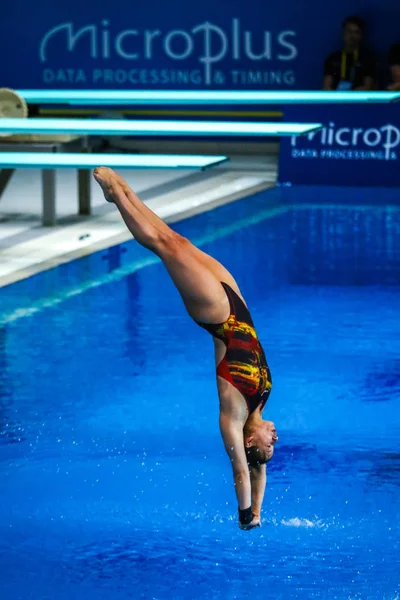 Kyiv Ukraine August 2019 Maria Kurjo Germany Performs Womens 10M — Stock Photo, Image