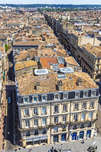Luchtfoto Van Bordeaux Oude Stad Nouvelle Aquitaine Frankrijk Uitzicht Vanaf — Stockfoto
