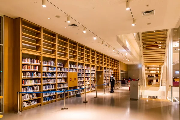 Atenas Grecia Diciembre 2019 Interiores Del Nuevo Edificio Biblioteca Nacional —  Fotos de Stock