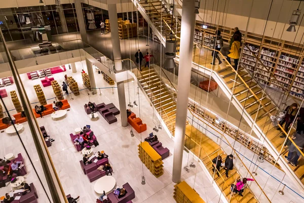 Atenas Grecia Diciembre 2019 Interiores Del Nuevo Edificio Biblioteca Nacional —  Fotos de Stock