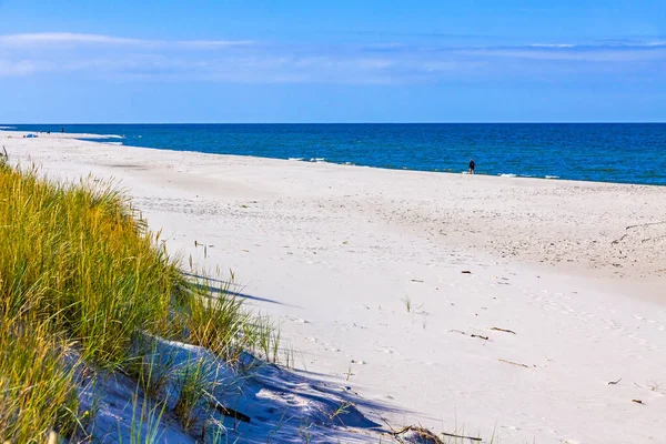 Hermosa Playa Arena Península Hel Mar Báltico Voivodato Pomerania Polonia —  Fotos de Stock