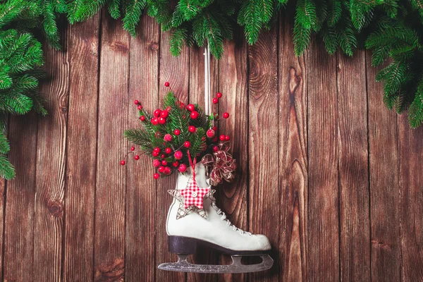 Patín decorado Navidad —  Fotos de Stock