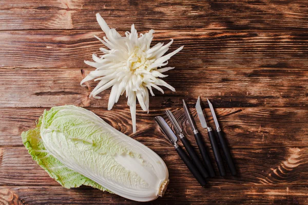 Chinesische Kohlschnitzerei — Stockfoto