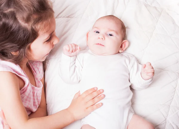 Sister with brother — Stock Photo, Image