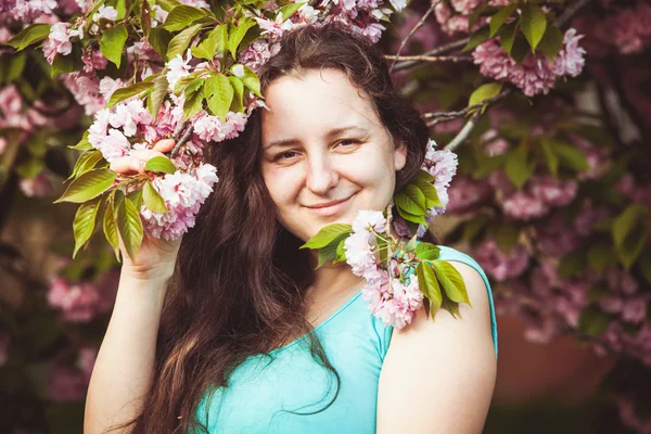 Solita donna felice — Foto Stock