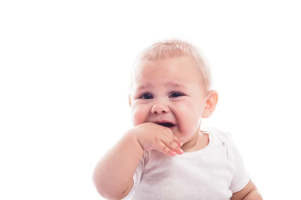 Crying baby isolated Stock Picture